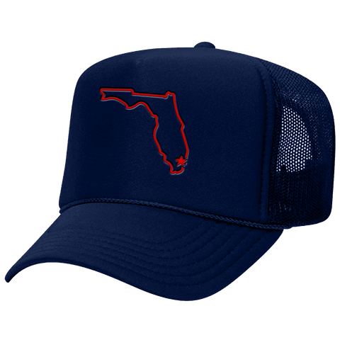 the 3o5 - Trucker - CATS RALLY CAP - Navy/Red