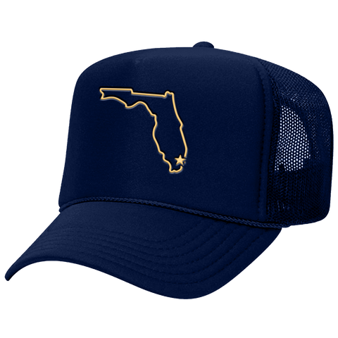 the 3o5 - Trucker - CATS RALLY CAP - Navy/Gold