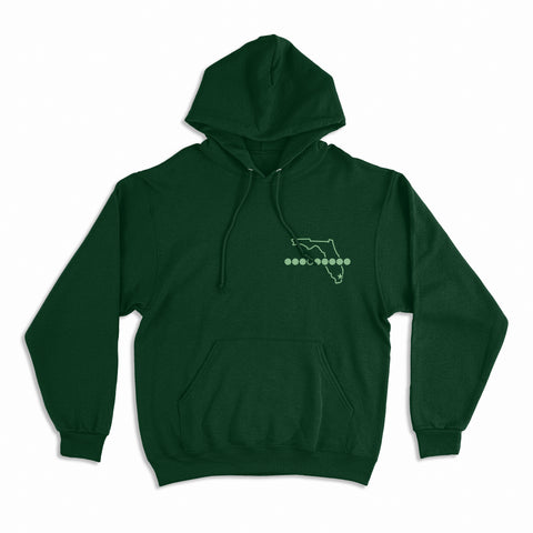 the 3o5 - Flagship 2 - Premium Hoodie - GREEN GLOW